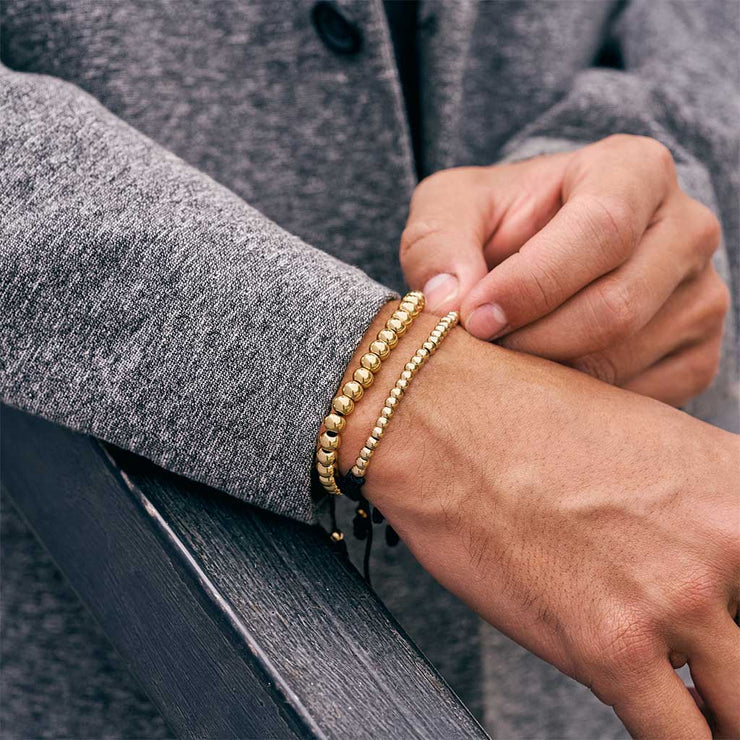 PULSERA BALIN LAMIANDO DE ORO 18K / 3 CAPAS